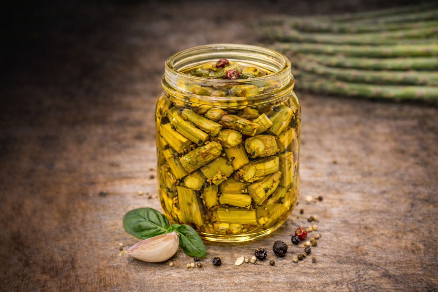 Espárragos especiados en aceite – Receta fácil para conserva casera