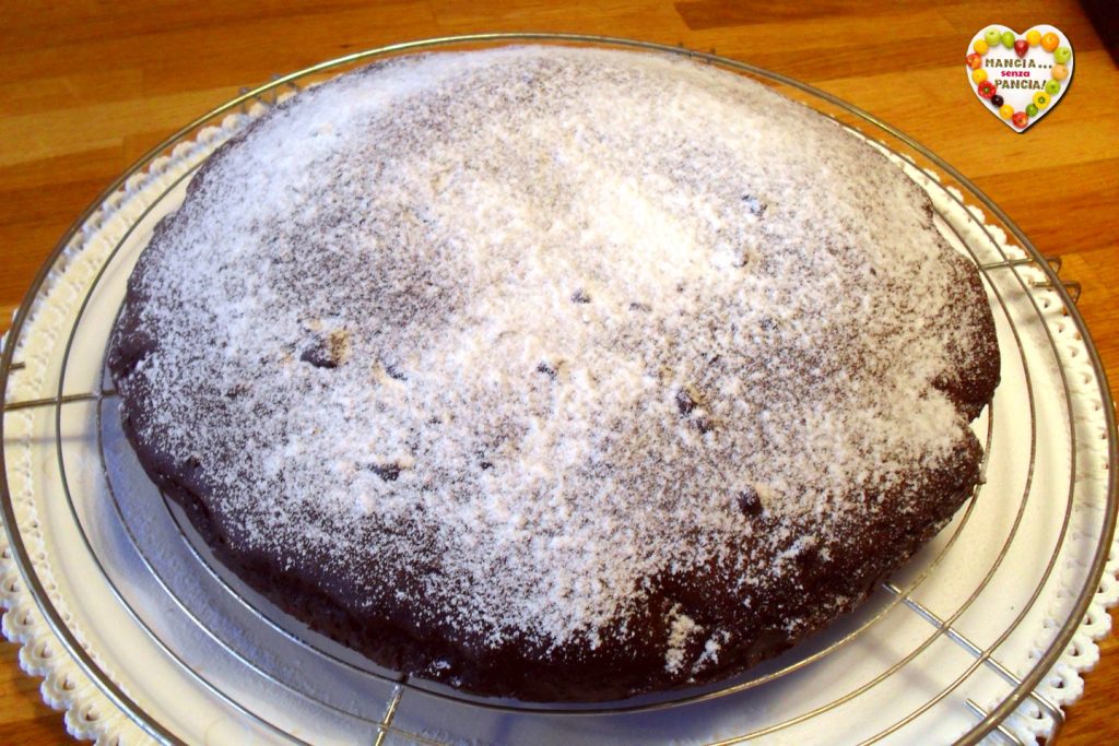 Tarta de chocolate y naranja sin huevos ni mantequilla, Mangia senza Pancia