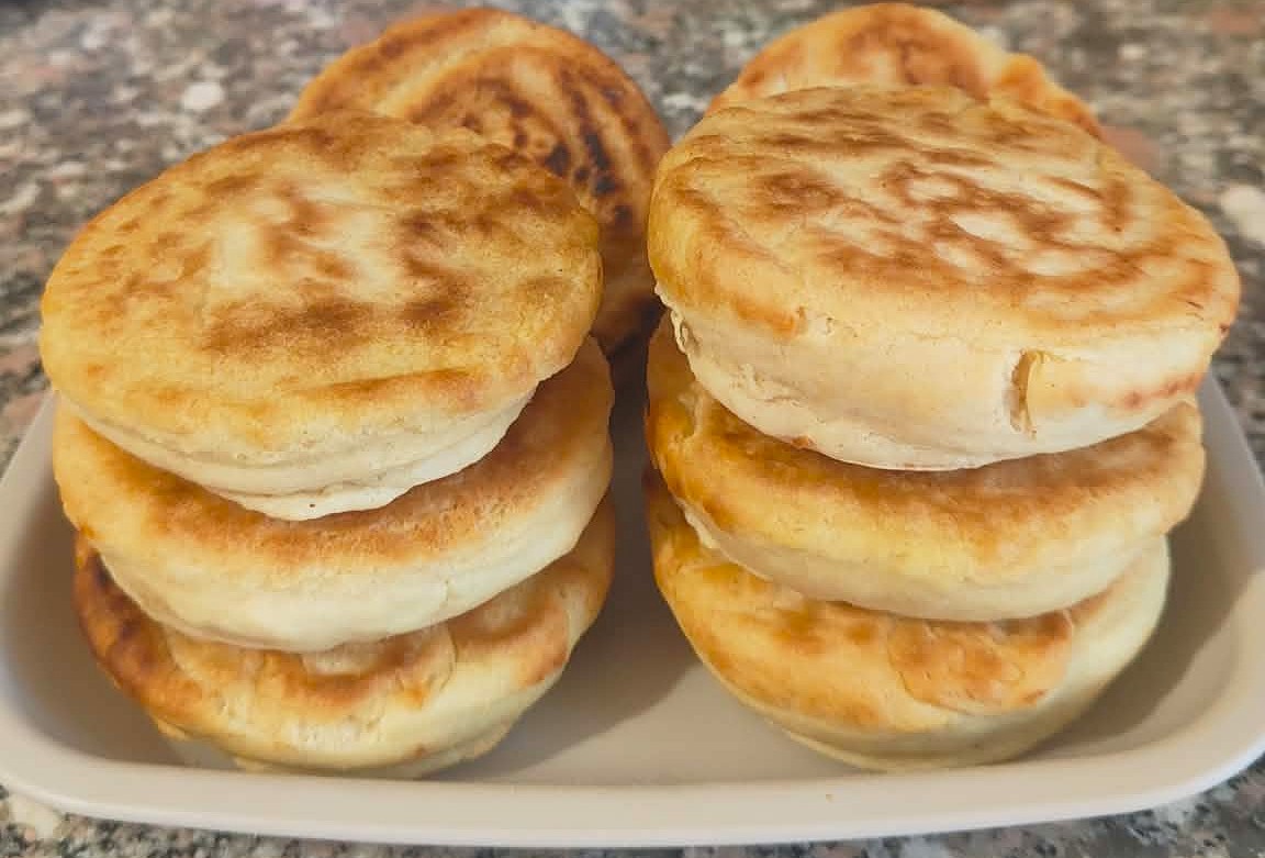 PANECILLOS EN SARTÉN suaves y rápidos sin levadura