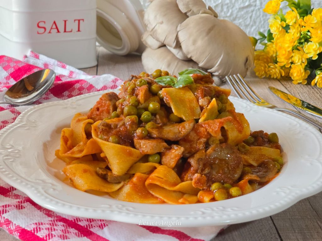 Las pappardelle a la boscaiola