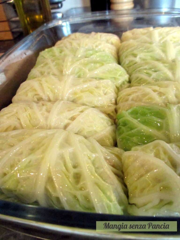 Rollitos de col y carne ligeros, Mangia senza Pancia