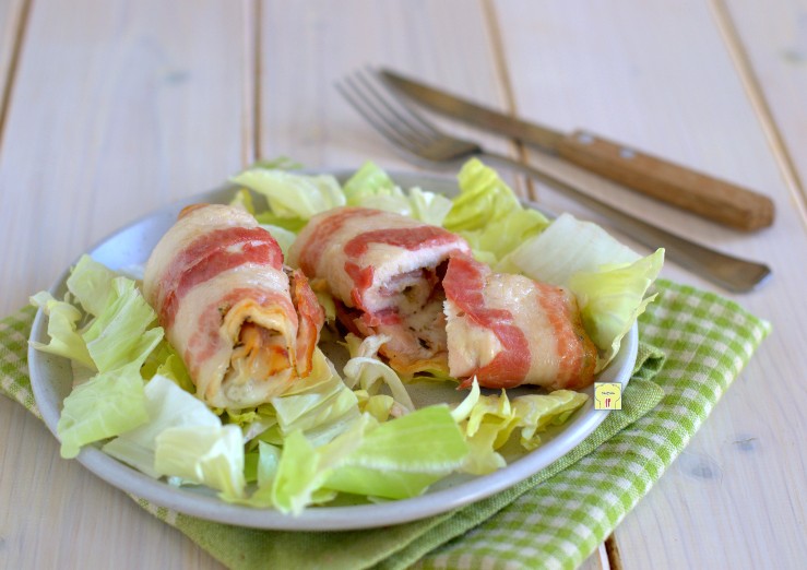 Rollitos de pollo con queso