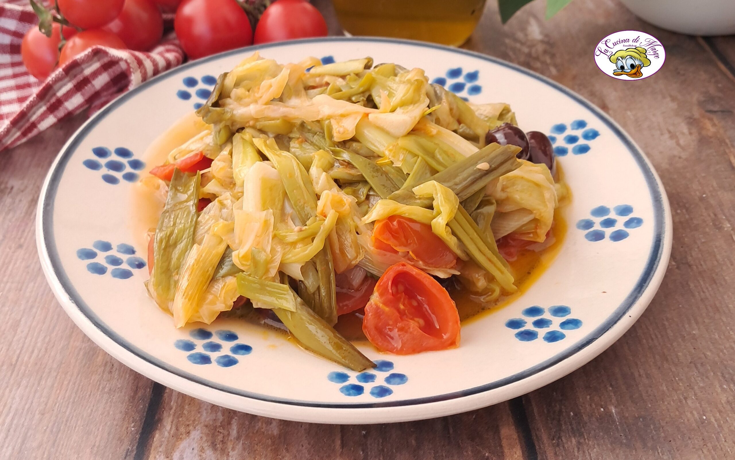 Sponsali con tomatitos y aceitunas