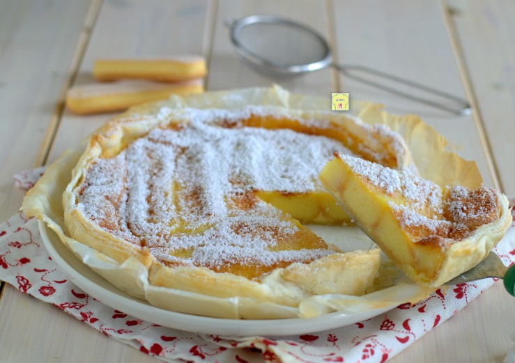 Tarta de hojaldre y soletillas