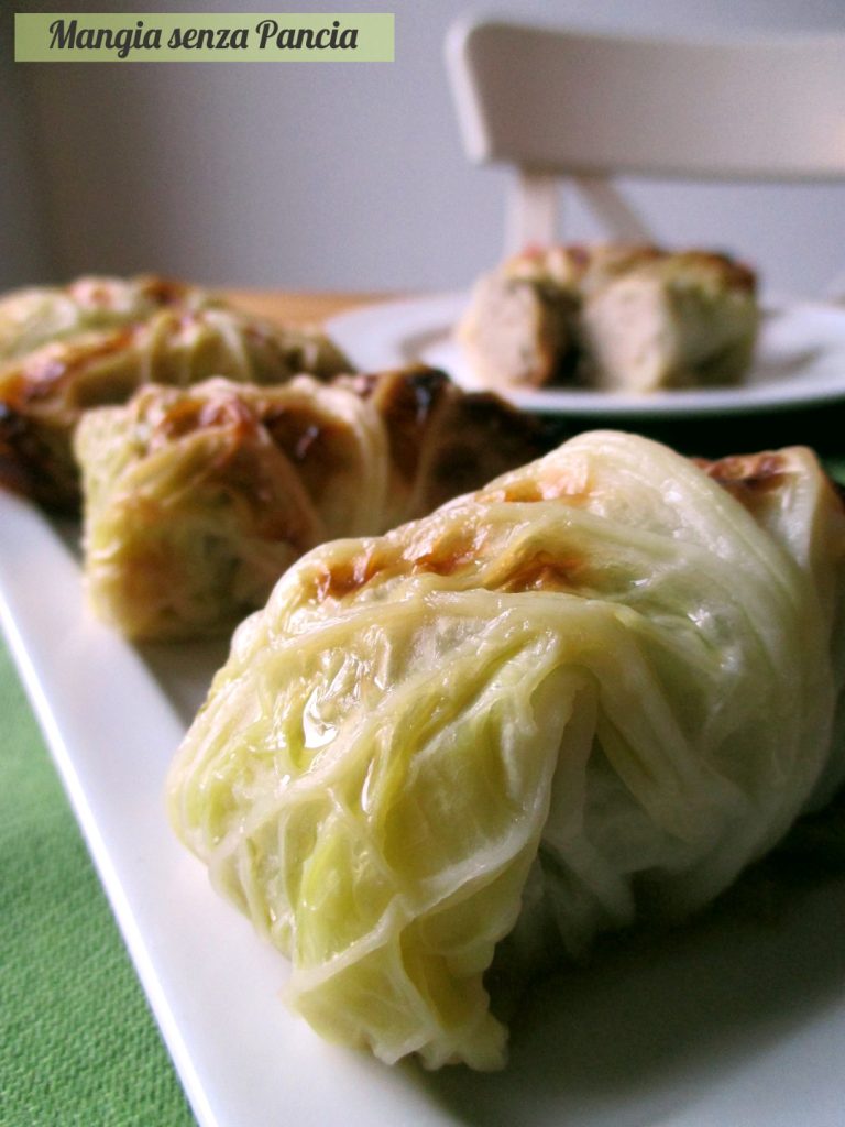 Rollitos de col y carne ligeros, Mangia senza Pancia