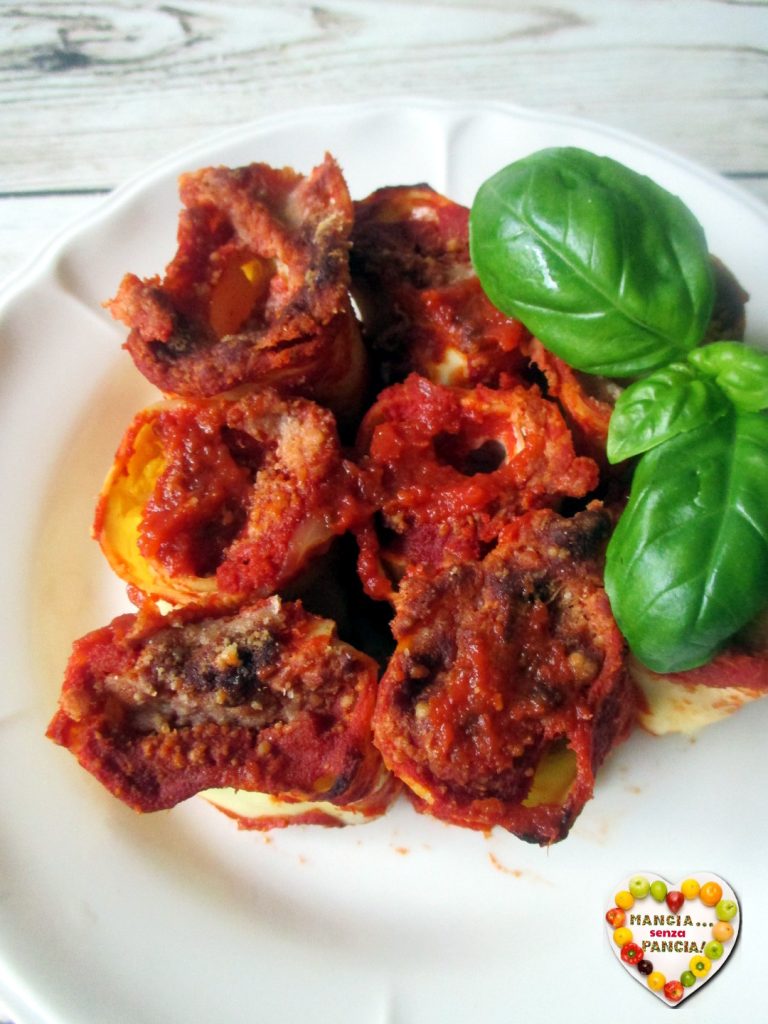 Rollitos de lasaña con salsa, Mangia senza Pancia