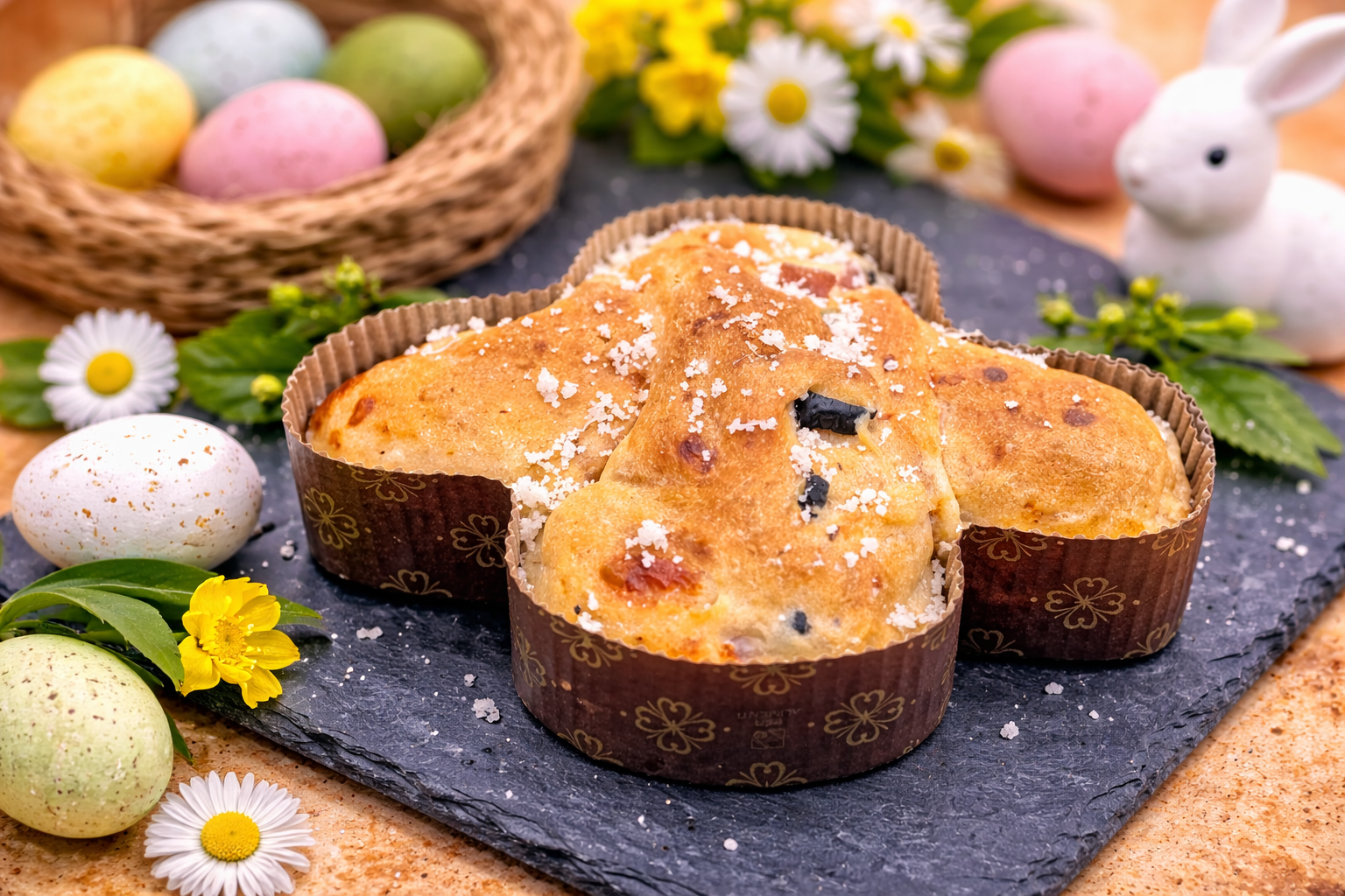 Colombinas Pascuales Saladas Sin Huevo con Jamón Cocido y Scamorza – Esponjosas y Fáciles