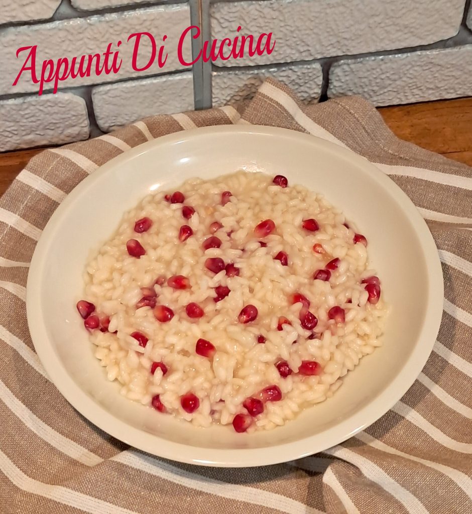 Risotto con moscatel y granada