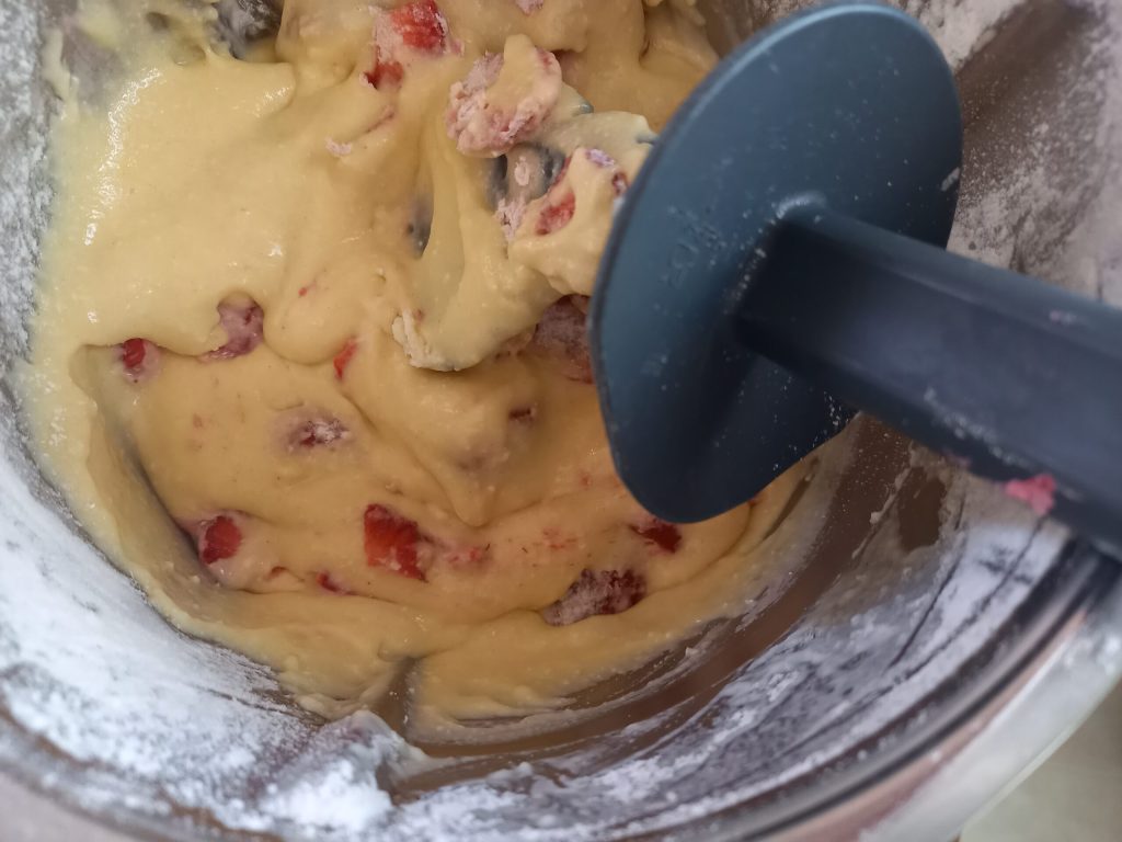 Los muffins de fresa