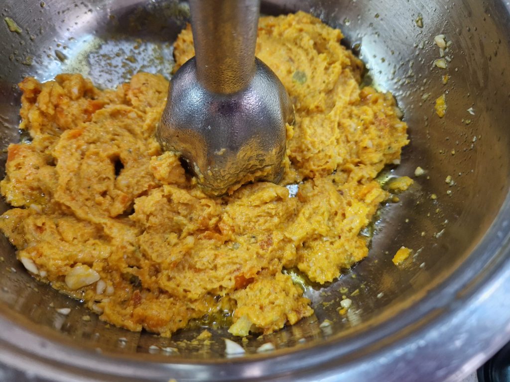 Las trofie con crema de zanahorias