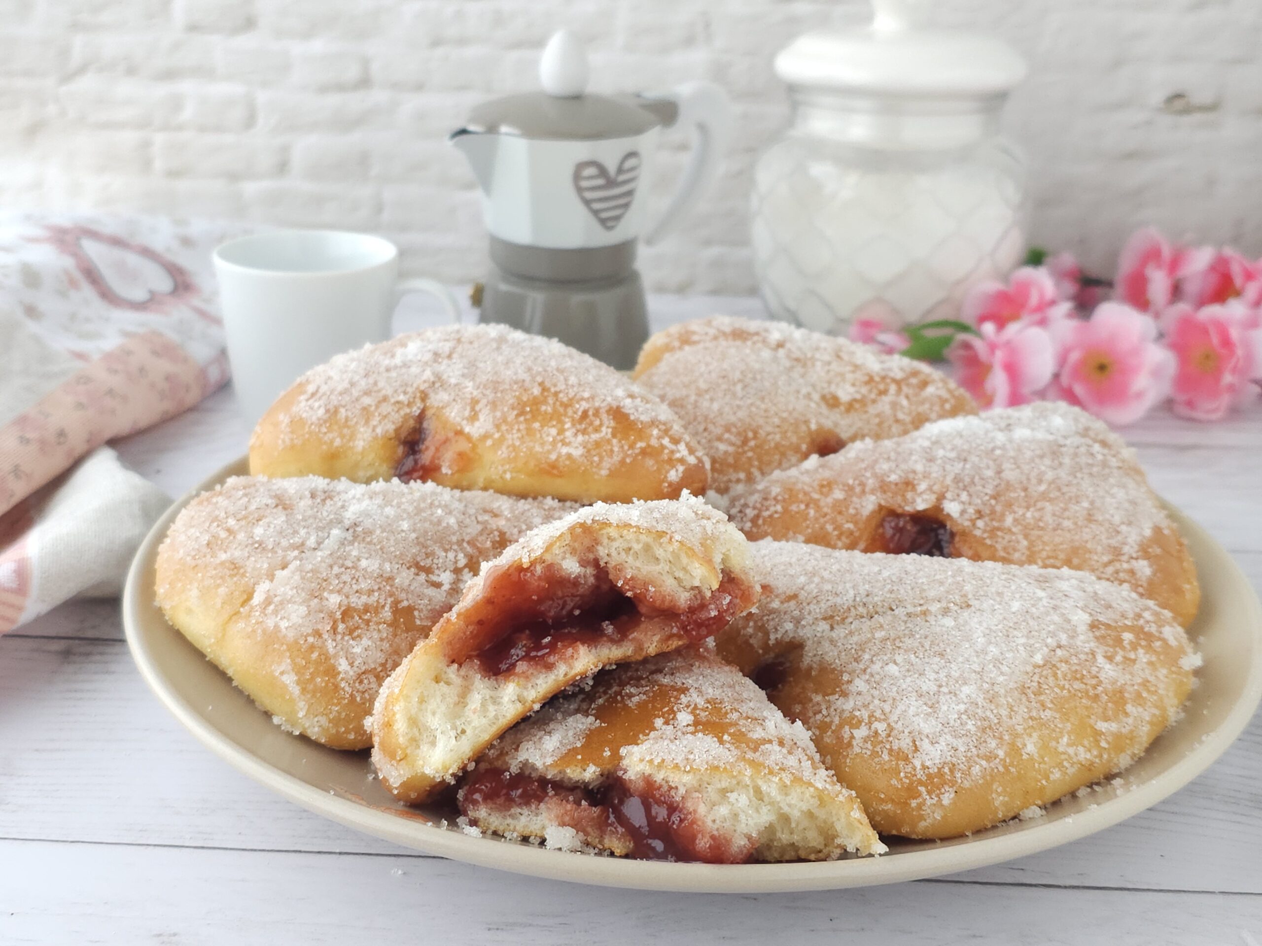 Triángulos dulces brioche