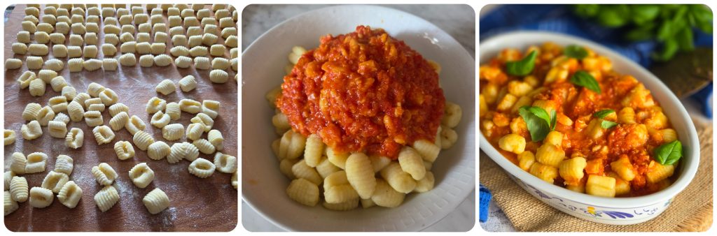 ñoquis de patata con ragú de bacalao