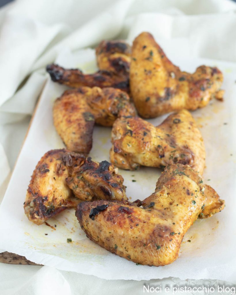 alitas de pollo marinadas al horno