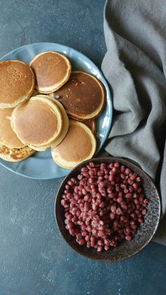 Anko mermelada de azuki rojos