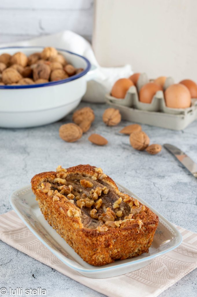 banana bread low carb esponjoso sin gluten con harina de almendras y coco