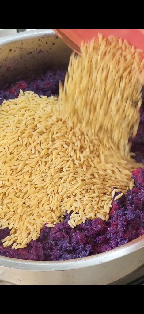 Añadimos los risoni