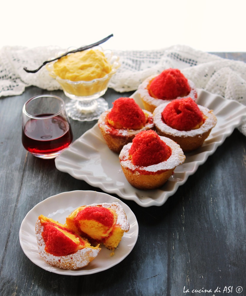 Cardenales dulces con crema