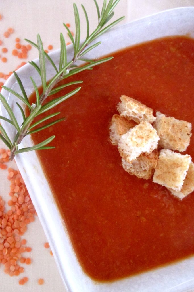 Crema de lentejas rojas - Mangia senza Pancia