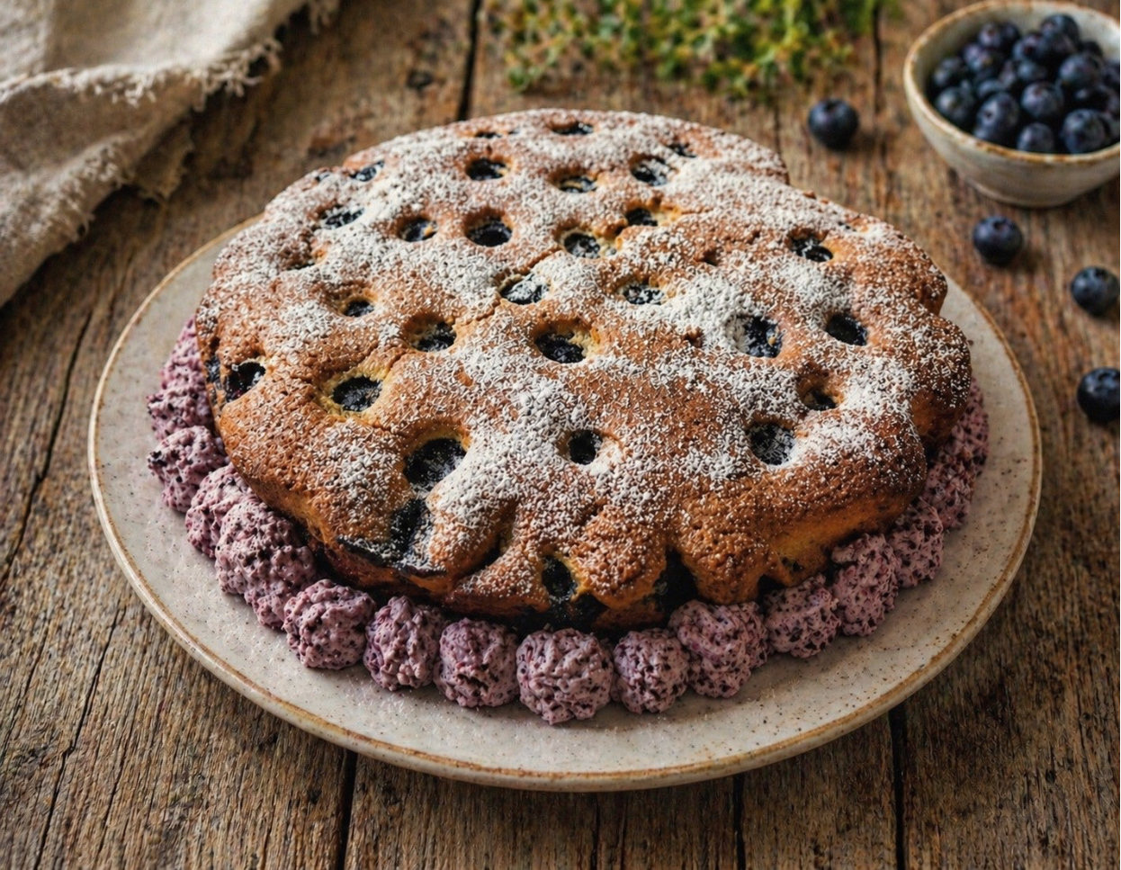 TARTA DE ARÁNDANOS SUAVE (BLUEBERRY CAKE)