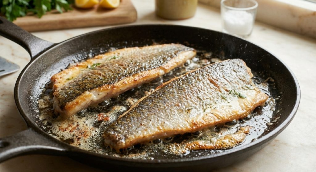 Doramos los filetes con mantequilla