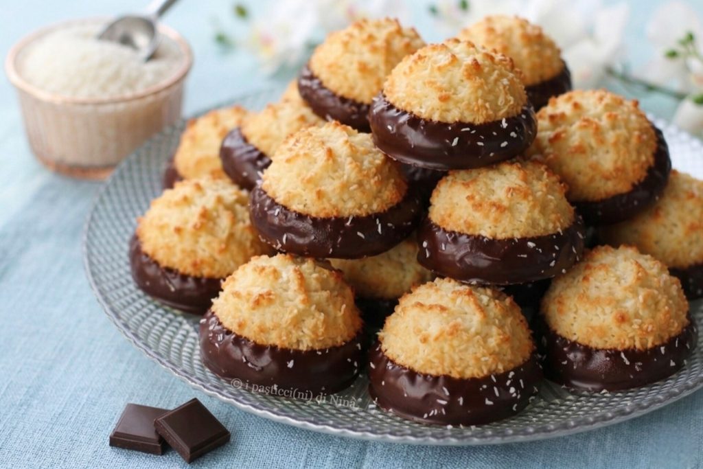 dulces de coco sin mantequilla horneados receta i pasticcini di Nina