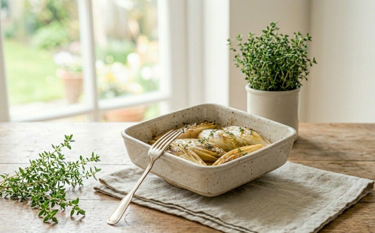 Endibia belga en freidora de aire