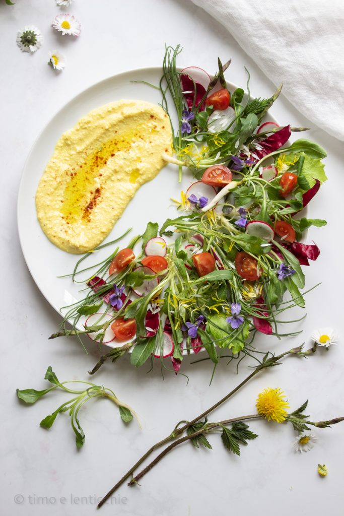Ensalada de los campos de primavera