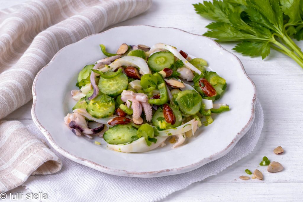 ensalada de mar ligera con sepias