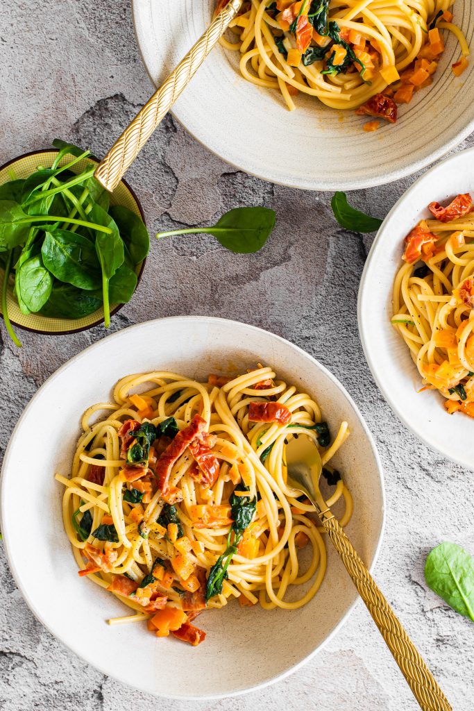 Espaguetis con verduras