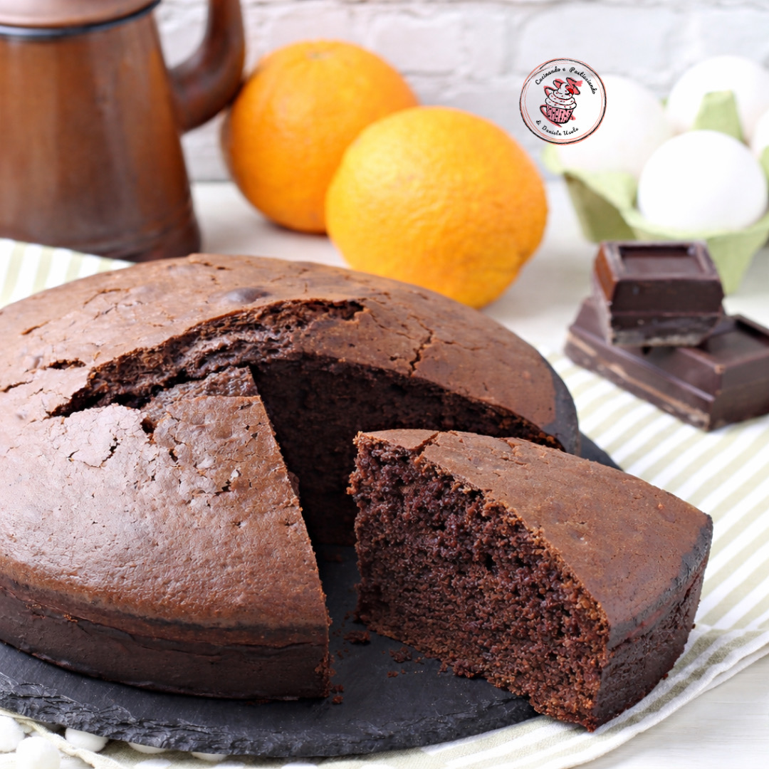 Tarta de Naranja y Chocolate Súper Esponjosa con Yogur