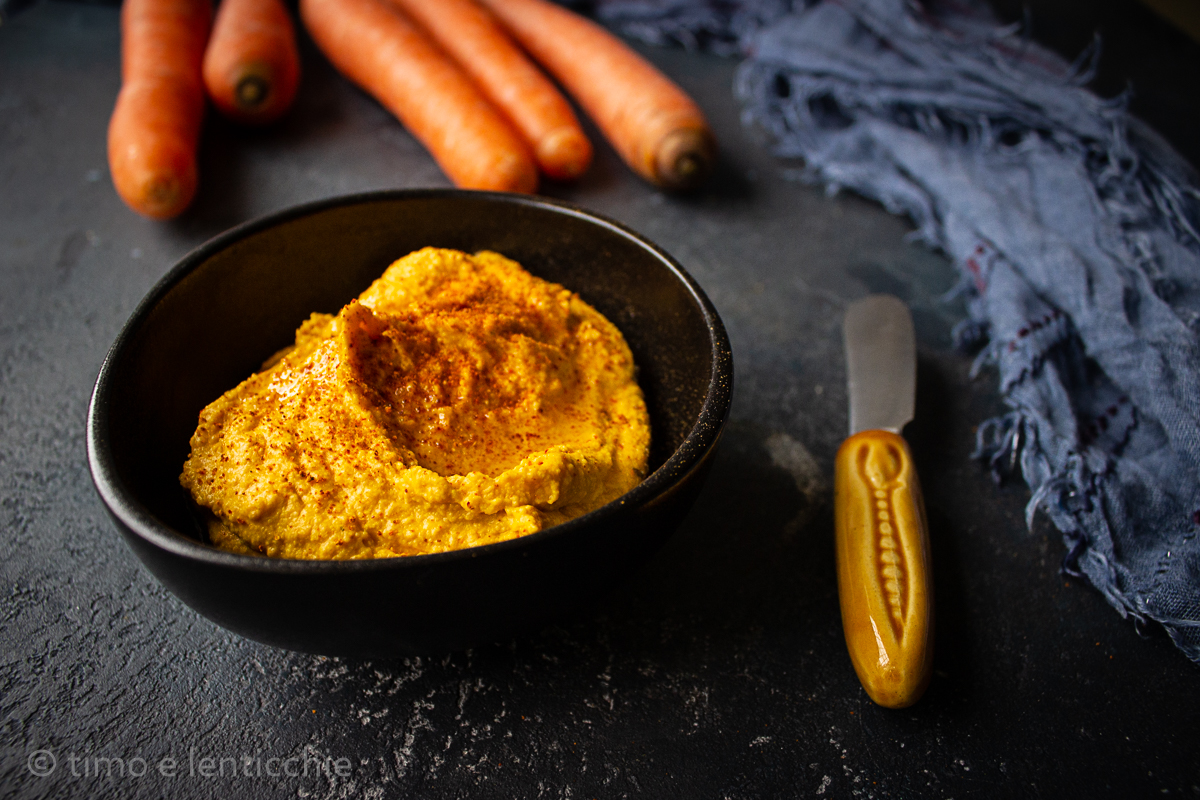 Hummus de zanahorias al curry