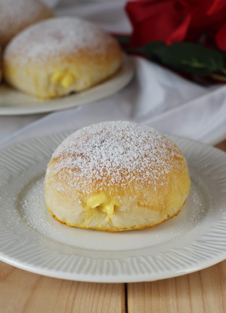 krapfen al horno con crema
