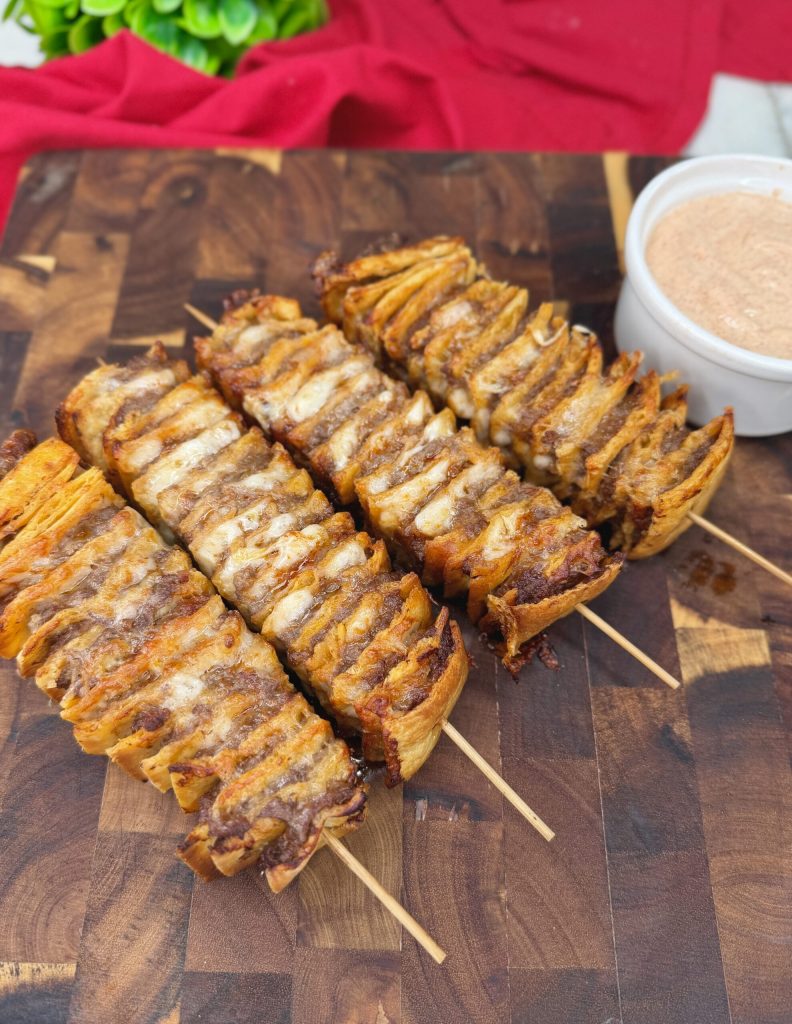 Brochetas Kebab en freidora de aire