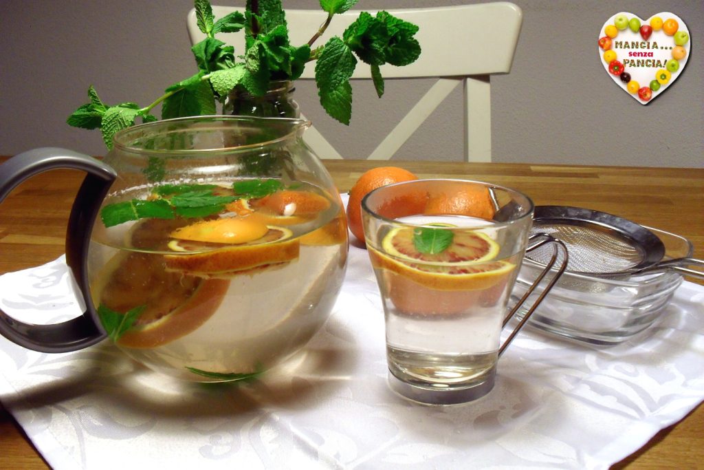 Infusión digestiva de menta y naranja, Mangia senza Pancia