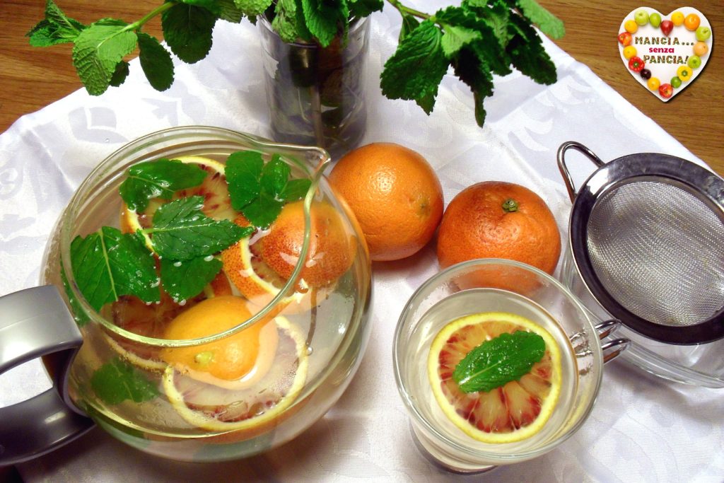 Infusión digestiva de menta y naranja, Mangia senza Pancia