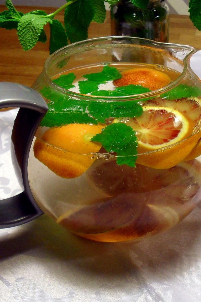 Infusión digestiva de menta y naranja, Mangia senza Pancia