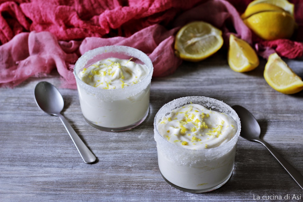 Mousse cremosa de limón