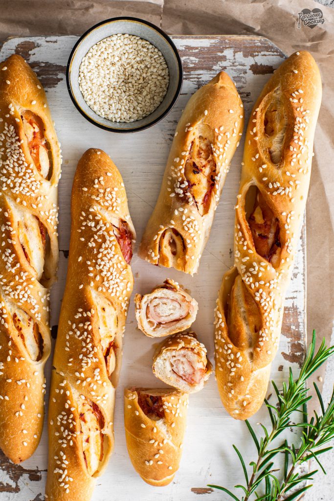 Panecillos con jamón