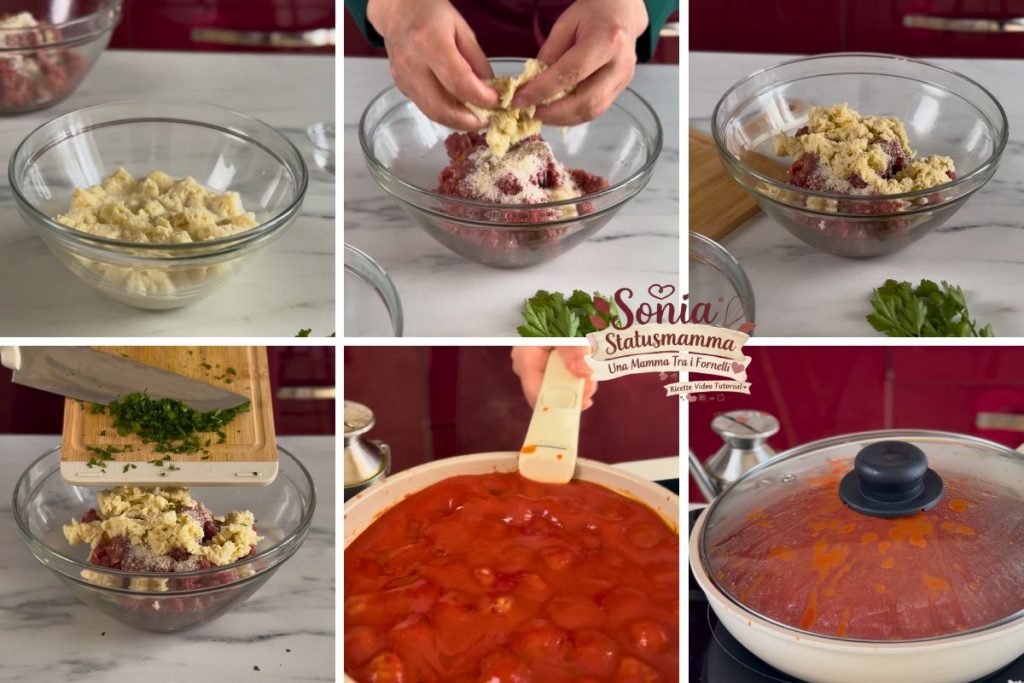 Pasos y receta albóndigas tiernas en salsa Statusmamma