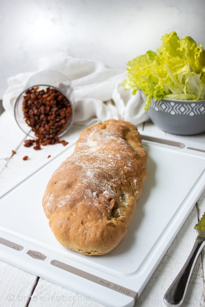 Pizza de escarola en strudel