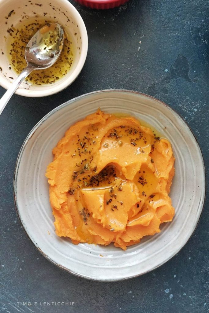 Puré de boniatos con lima