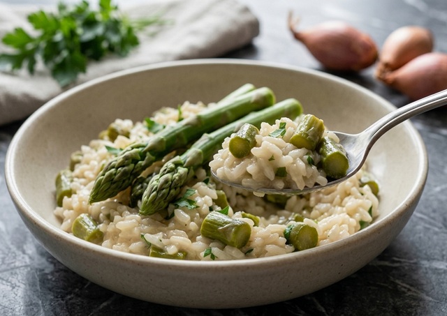 Risotto cremoso de espárragos: la receta perfecta y fácil