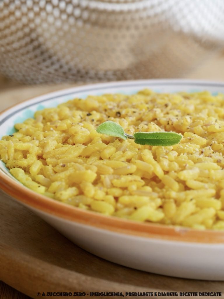 Risotto de azafrán con arroz integral desamidado | de bajo impacto glucémico