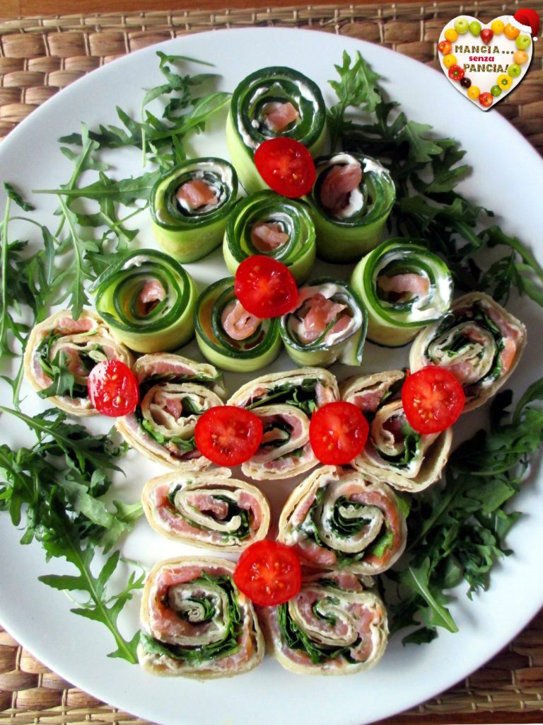 Rollitos de salmón en 2 variantes, Mangia senza Pancia