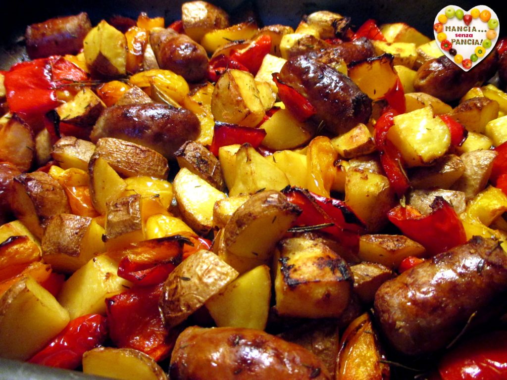 Salchicha con patatas y pimientos, Mangia senza Pancia