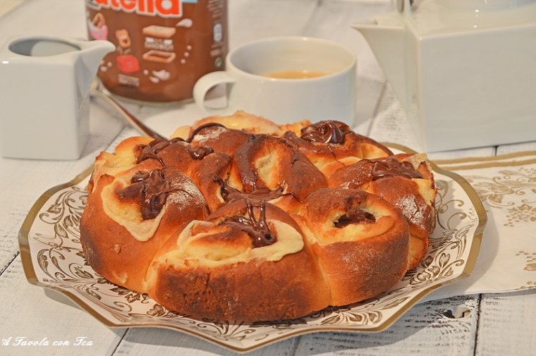 Tarta de rosas con Nutella