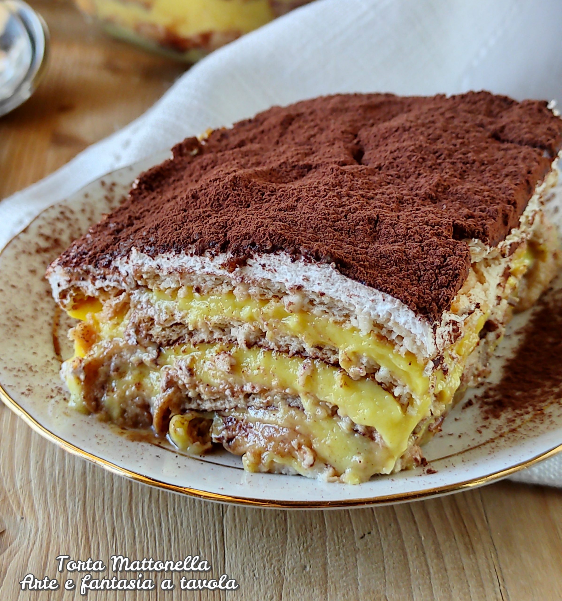 Tarta Mattonella: la receta de la abuela con crema y galletas
