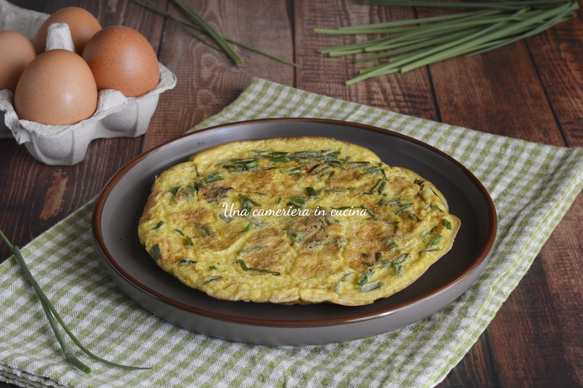 Tortilla con cebollino