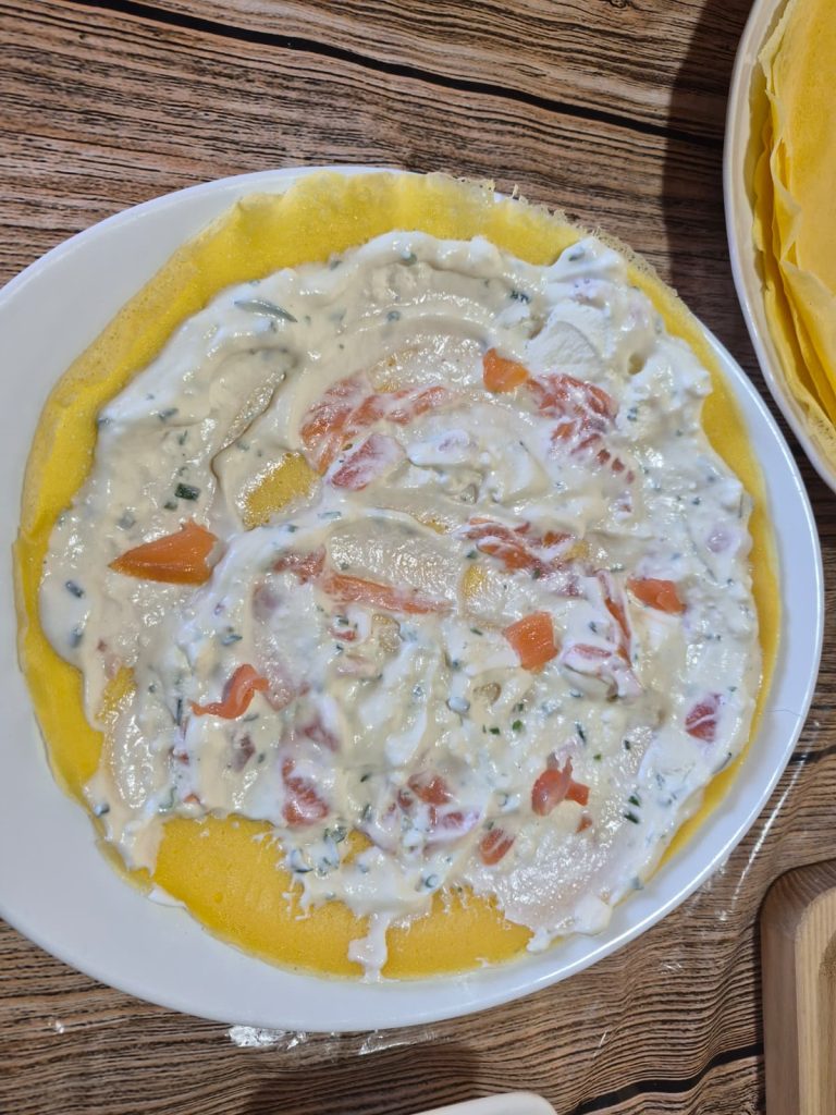 Ensalada de calabacín y salmón