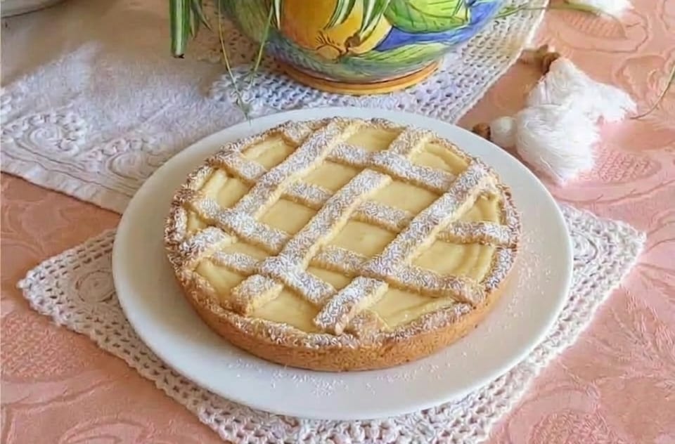 Tarta de ricotta con aroma a limón